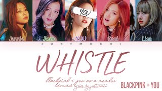 Video thumbnail of "BLACKPINK (블랙핑크) – ‘WHISTLE (휘파람)’ [5 Members ver.] (Color Coded Lyrics Eng/Rom/가사)"