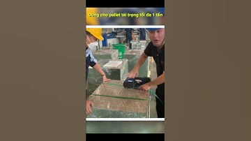 Cách đóng gói Pallet hàng bằng máy đóng đai nhựa #maydongdai #packingmachine