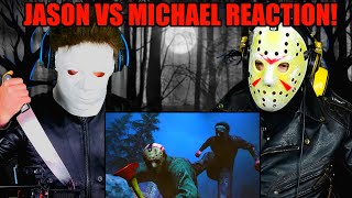 Jason Voorhees VS Michael Myers (Friday the 13th VS Halloween) | DEATH BATTLE REACTION / PARODY!