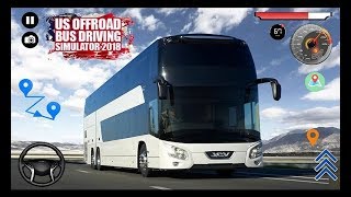 العاب قيادة الاتوبيس  العاب اندورويد_US Offroad Bus Driving Simulator 2018‏ screenshot 4