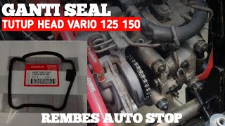 Seal Head Vario 150 / 125 LED  (SRM) - Karet Rubber Sil Siel Gasket Head Cover Cilynder Silinder Tutup Cop Kop Honda Vario 125 eSP LED Vario 150