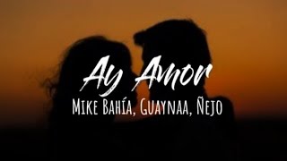 Mike Bahía, Guaynaa, Ñejo - Ay Amor  (Letra)