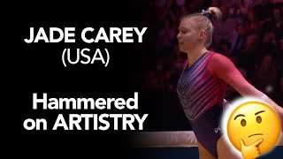 Gymnastics Execution Breakdown - JADE CAREY (USA) + Tip on Artistry