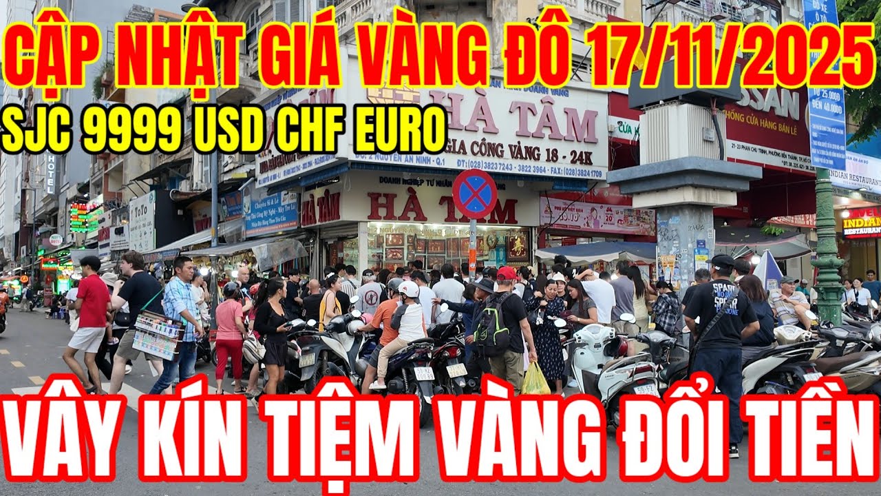 Giá vàng hôm nay ngày 17/11/2025 - giávàng 9999, vàng sjc, vàng nhẫn 9999,..