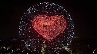Love makes the world go round - Drones Guinness World Record