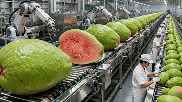 Inside a Modern Guava Factory: From Fresh Guavas to Pink Guava Nectar (Full Process)