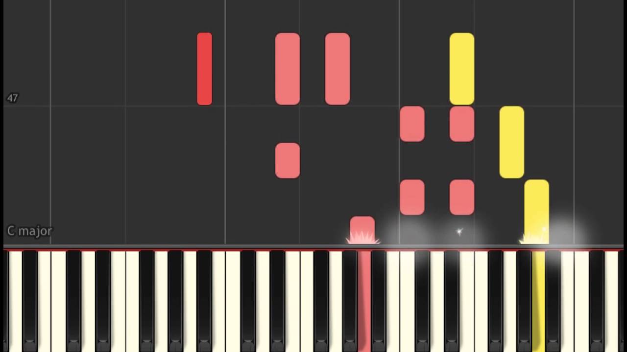 Piano tutorial: Camille - Suis-moi (The Little Prince Soundtrack)  (Synthesia) - YouTube