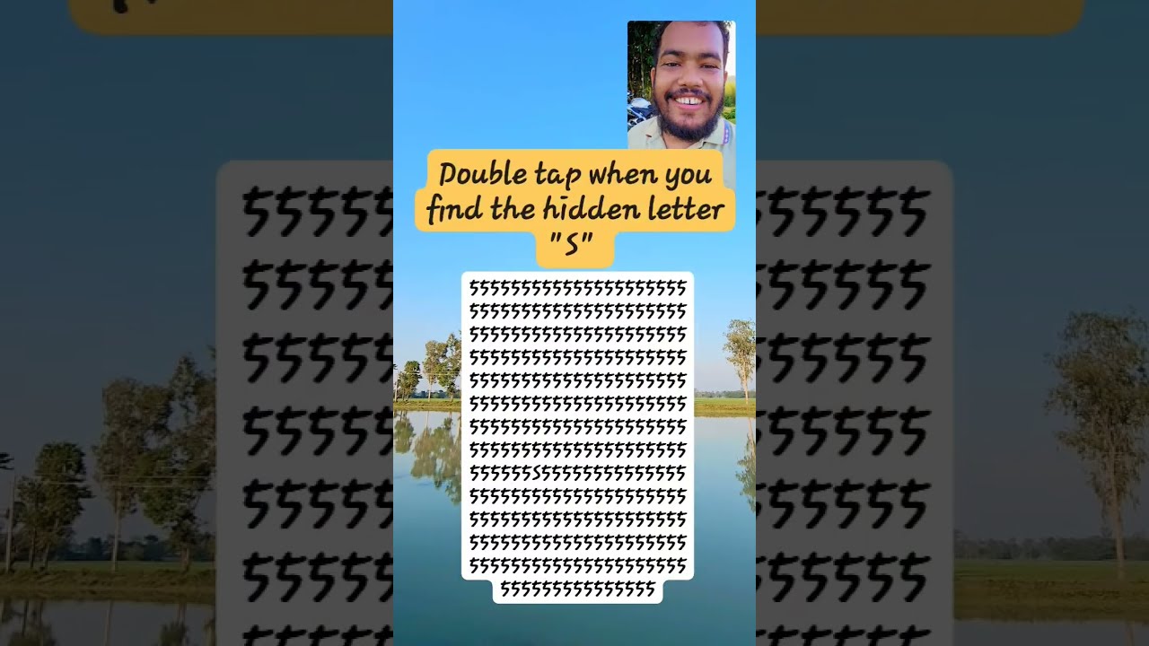 Find The Hidden Letter S 