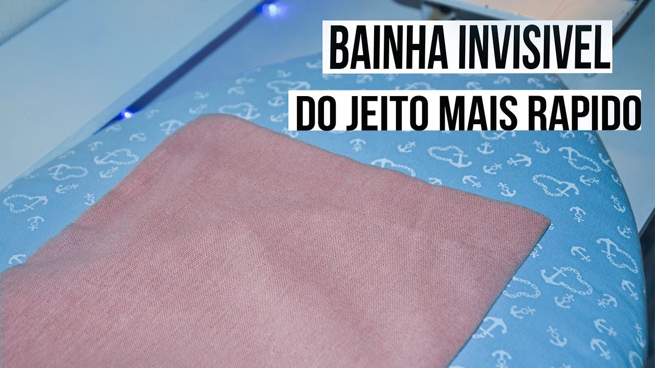 ⚠️ Bainha invisível Na Máquina de Costura - o jeito certo de fazer bainha rápido