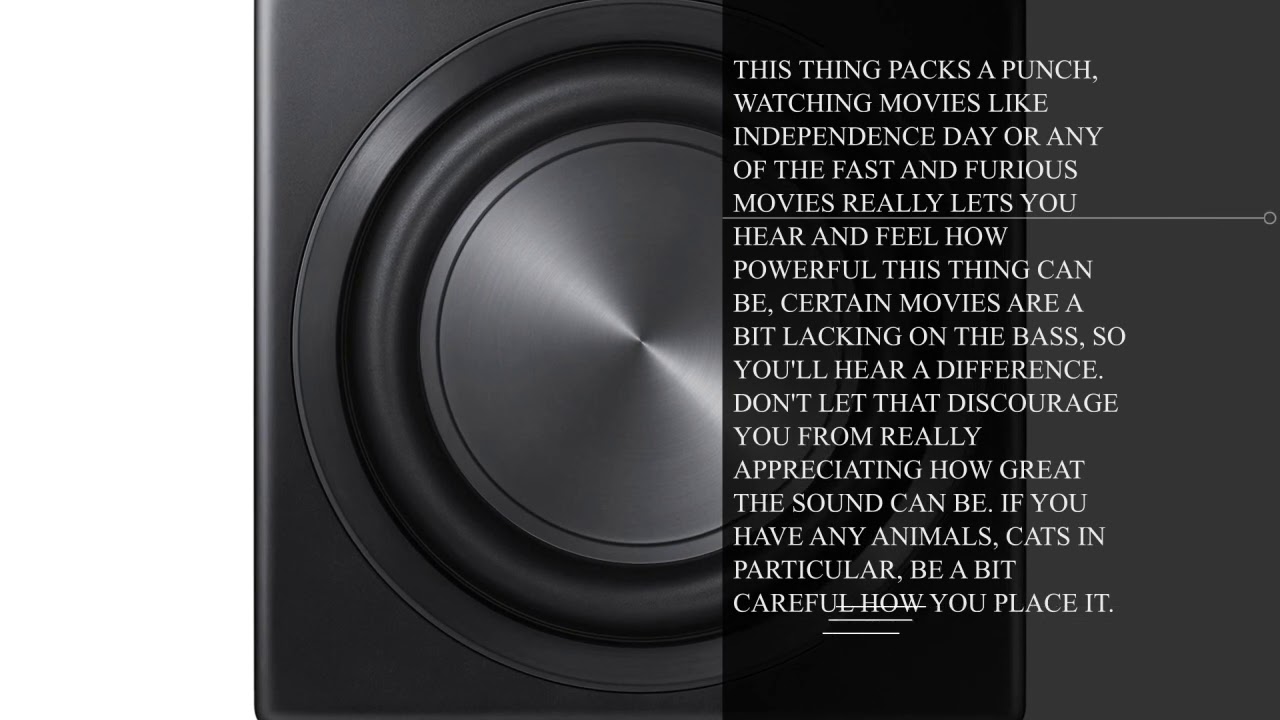 samsung sound  subwoofer