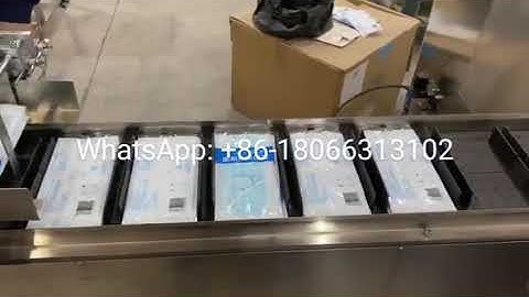Automatic Face Mask Counting Machine With Boxing Machine Pack Mask Into Carton Box