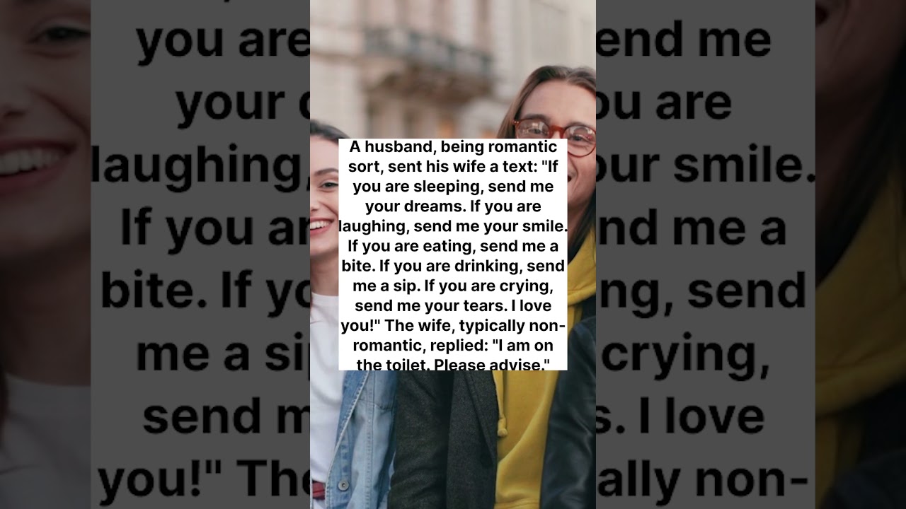 A husband, being romantic 