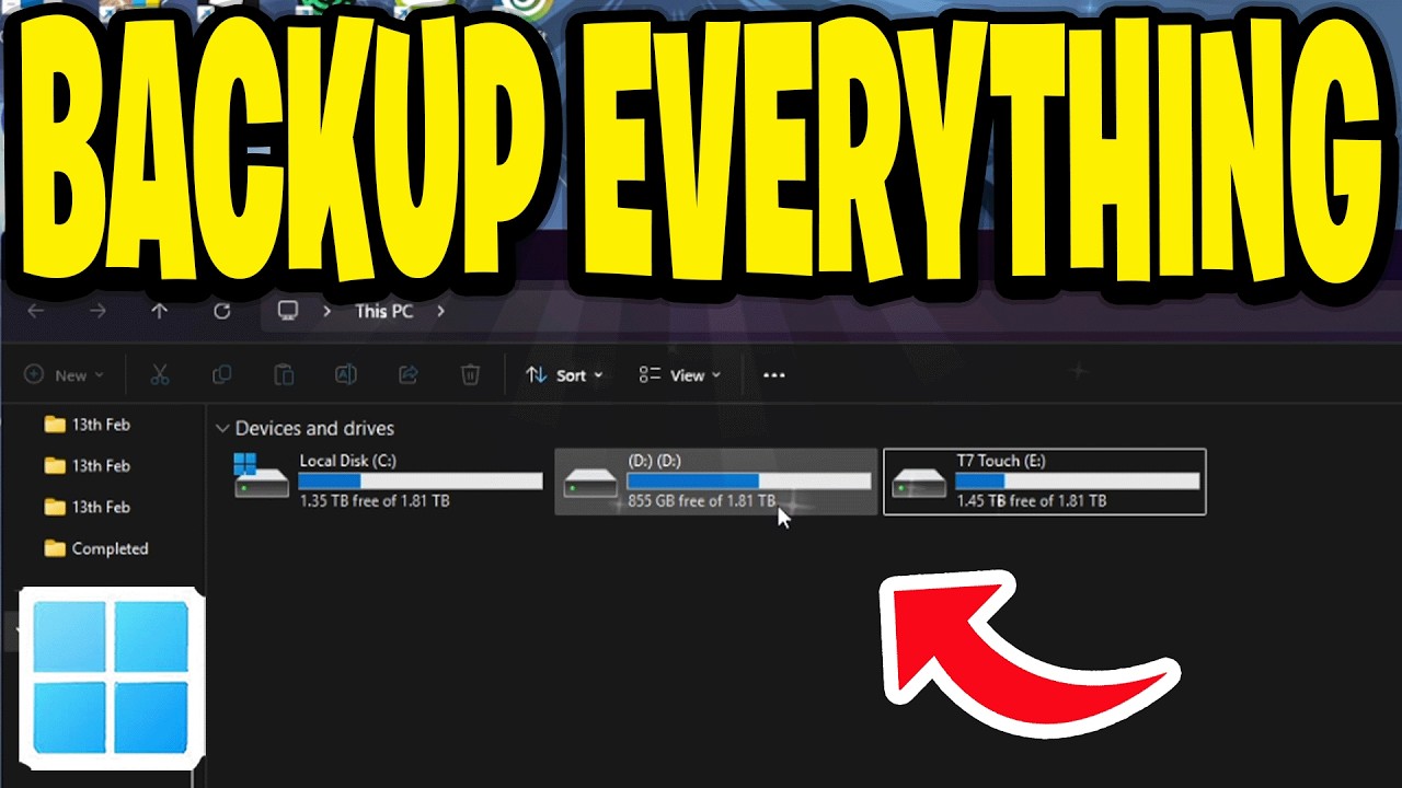 How To Back Up Everything On PC - YouTube