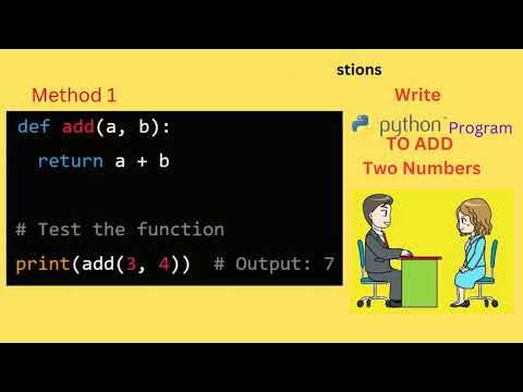 Write Python Program to Add Two Numbers | Different Methods | Python ...