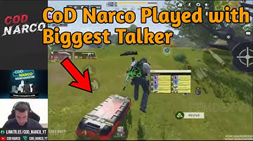 CoD Narco Played with Biggest Talker | CoD Narco Playing with Biggest Talker