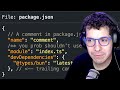 Por qué es malo usar comentarios en JSON?