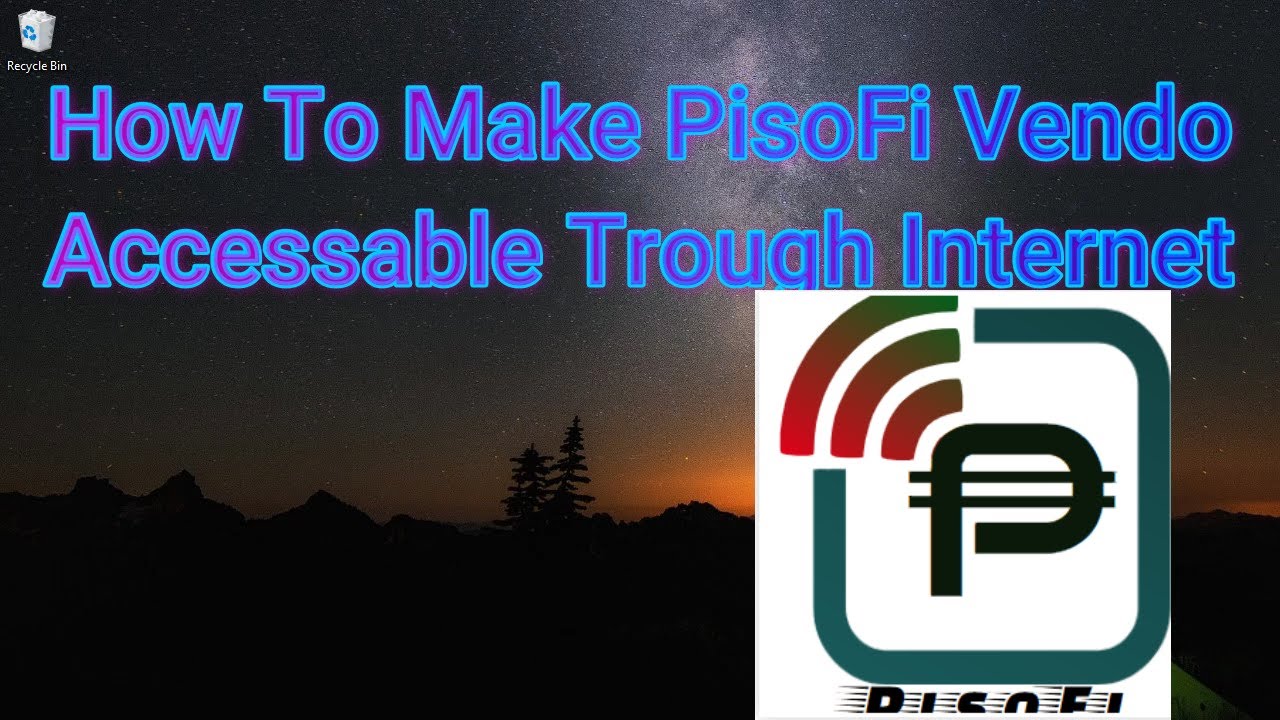 How to make PisoFi Vendo - Access trough Internet | Using Ngrok Account Activation