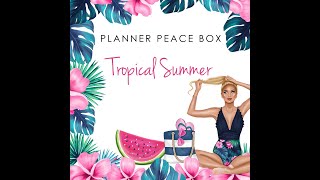 Chasing Planner Peace Sub Box. Tropical Summer