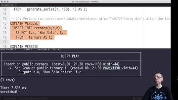 DB2 — Chapter #05 — Video #15 — INSERT/UPDATE/DELETE plans in PostgreSQL, how to read plans