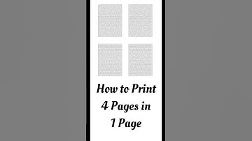 How to print four pages in 1 page #shortfeed #shorts