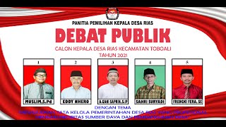 Debat Calon Kepala Desa Rias Tahun 2021