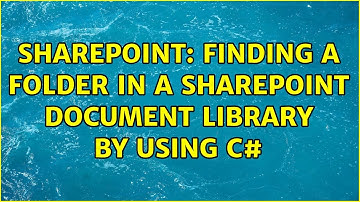 Sharepoint: Finding a folder in a SharePoint document library by using C#