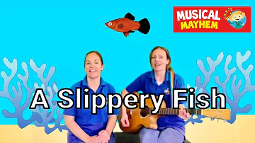 A Slippery Fish Song with words | Ocean food chain song | Musical Mayhem