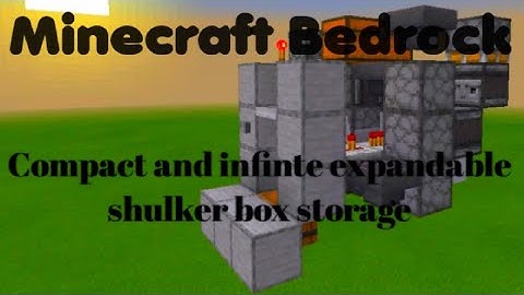 Funredstone Episode 41: Compact And Infinite Expandable Shulker Box Storage System For MCBE