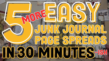 5 MEER Junk Journal-paginaspreads die je absoluut kunt gebruiken - Nieuwe inspiratie voor pagina-...
