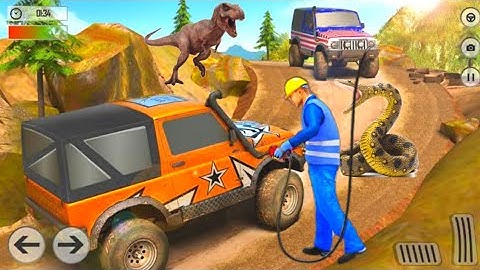 Offroad Jeep Driving Simulator - Mountain Uphill Car Stunt Game - Racing Games -#5- Android Gameplay