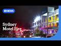Six people including two children in hospital after motel fire in Sydney’s inner-west | ABC NEWS