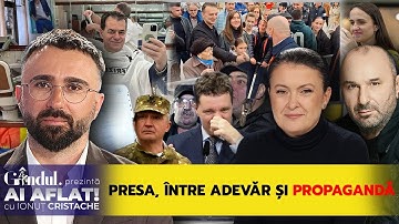 Marius Tucă - Sorina Matei: Presa, între adevăr și PROPAGANDĂ | Ai aflat! Cu Ionuț Cristache