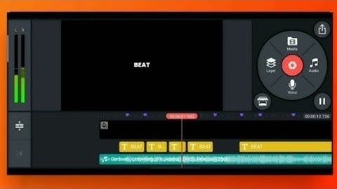 BEAT SYNC TEXT IN KINEMASTER TUTORIAL