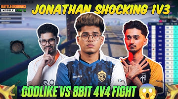 🇮🇳 Jonathan Shocking 1v4 TR 😱  Godl Vs 8bit 4V4 🔥 Simpl Pan Spower | Godlike BMSD Highlights