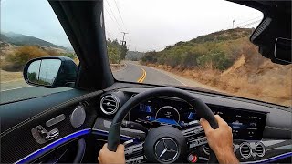 2021 Mercedes-AMG E63 S 4Matic+ Sedan POV Canyon Drive (3D Audio)(ASMR)