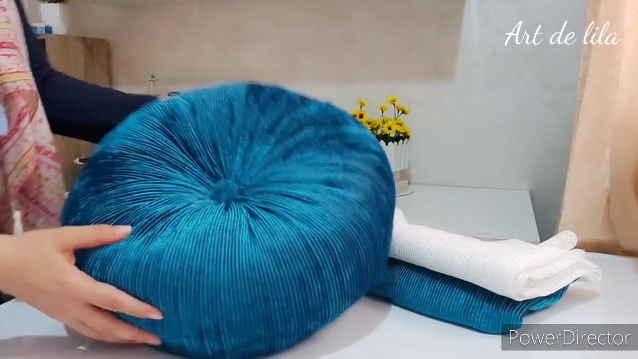 D.I.Y coussin rond pour les débutants مخدة دائرية لسيجور سهلة جدا للمبتدأت
