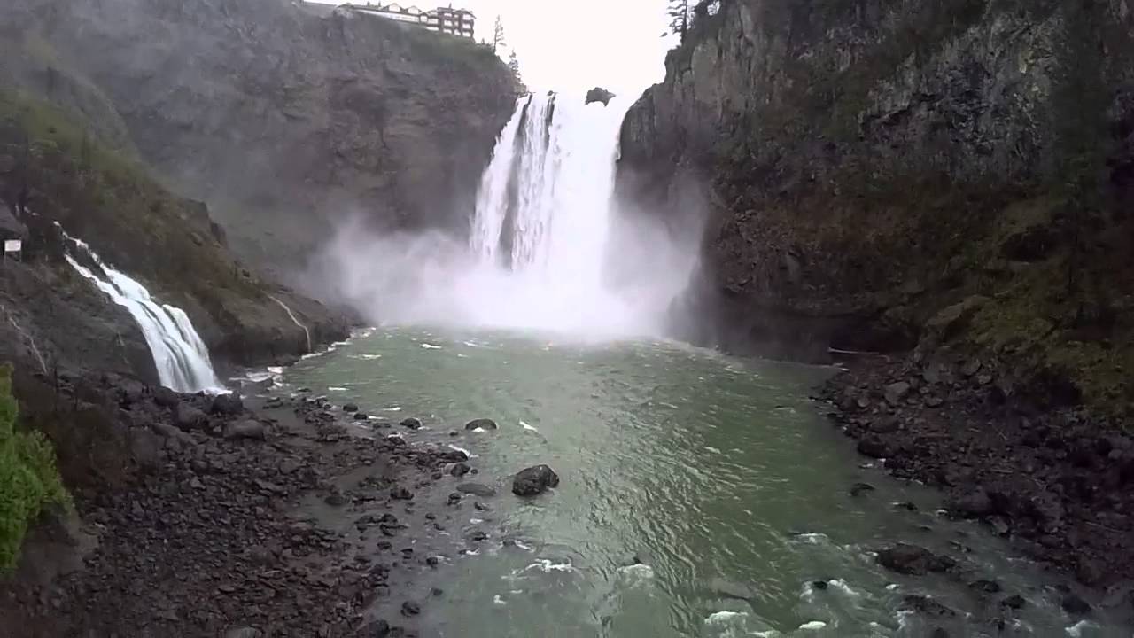 Snoqualmie Falls from Drone - YouTube