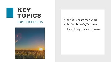 Introduction to a Value Proposition