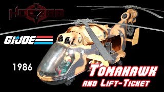 HCC788 - 1986 TOMAHAWK and LIFT-TICKET - Vintage G.I. Joe toy review!