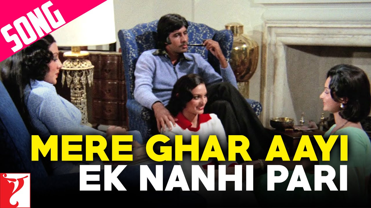 Mere Ghar Aayi Ek Nanhi Pari Song  Kabhi Kabhie  Amitabh Bachchan  Waheeda Rehman  Neetu Singh