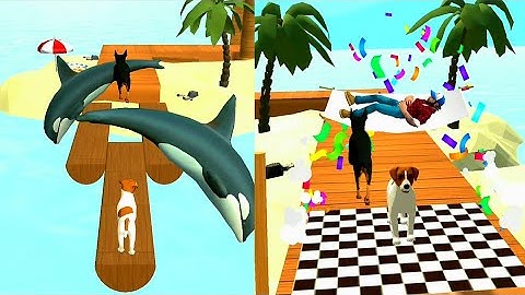 Dog Run 3D - 🐕 Fun Race New All Level Gameplay Android,ios |Walkthrough| Part-1