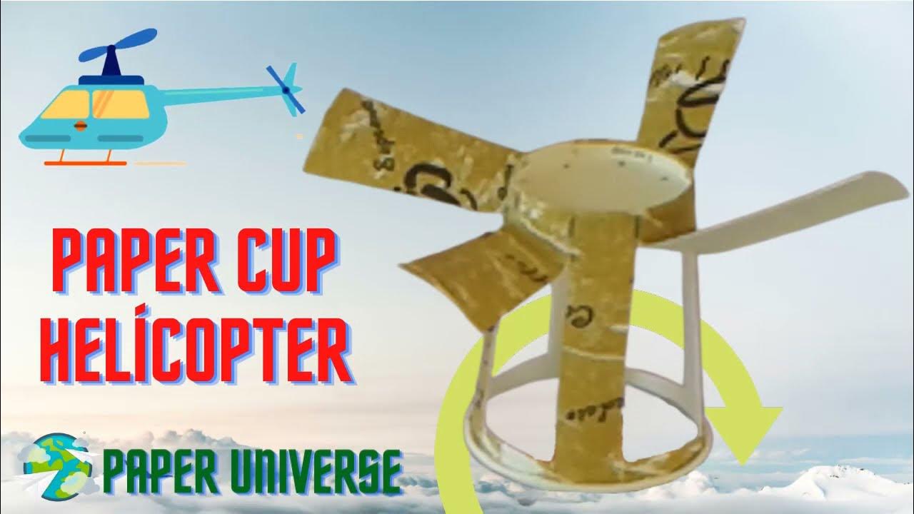 How To Make A Helicopter From Paper Cups? Easy and Fun YouTube