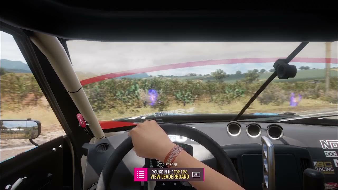 Forza Horizon 5. Drift camera in cockpit view settings. The world's
