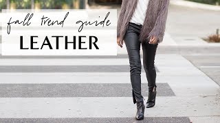 Your Guide to Fall Fashion - The Daileigh  Leather pants outfit, Outfits,  Monochromatic fashion