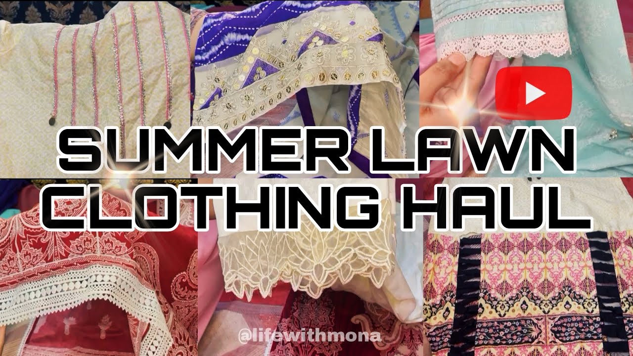 SUMMER LAWN CLOTHING HAUL🛍 | @lifewithmona - YouTube
