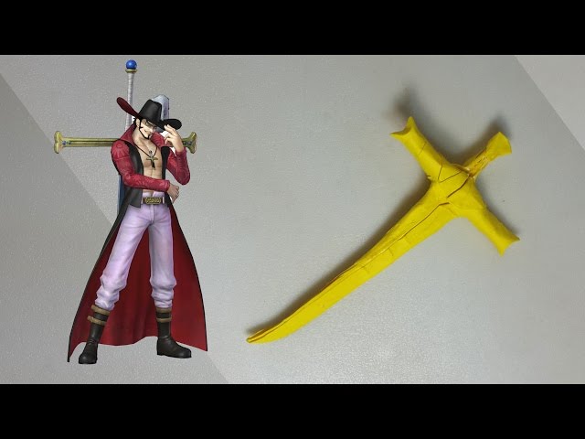 Origami Yoru Sword / Blade 2.0 (from One Piece) Instruction with Video