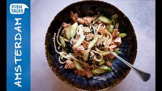 Noodle salad with TUNA and wafu dressing | Bart van Olphen