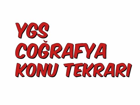 YGS COĞRAFYA TEKRAR