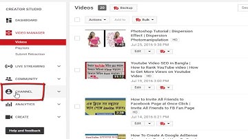 How to Customize YouTube Channel Bangla   Channel Customization   Setup Your YouTube Channel Layout