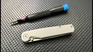 How to disassemble and maintain the Tactile Knife Co Thumbstud Rockwall Pocketknife